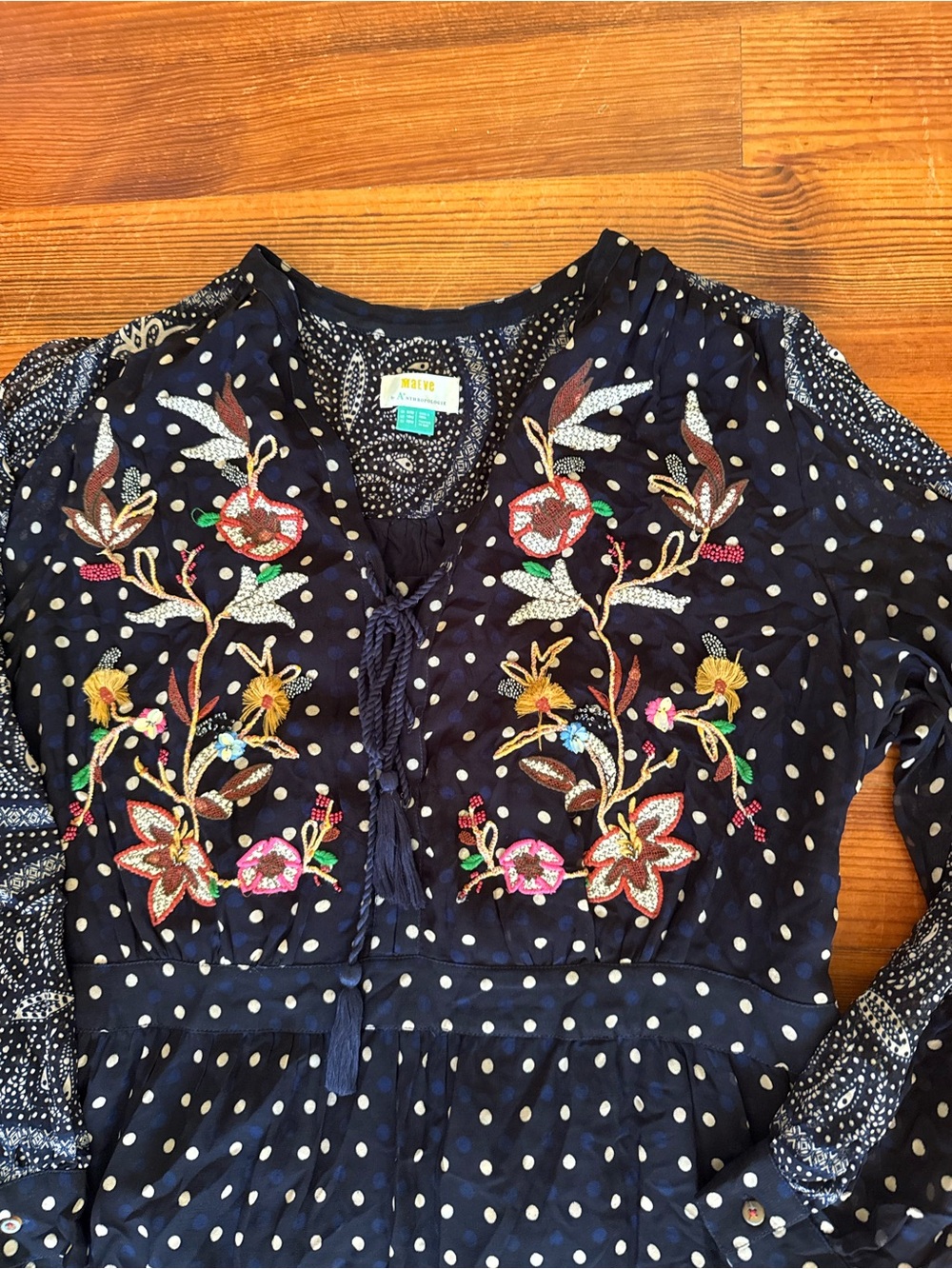 Maeve Cassidy Embroidered Midi Dress by Anthropologie - Picture 6 of 8